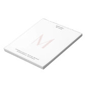 Professionele Plain Moderne Minimalistische Monogr Notitieblok (Linkerzijde)