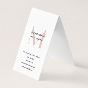 Professionele Plain Moderne Minimalistische Monogr Visitekaartje