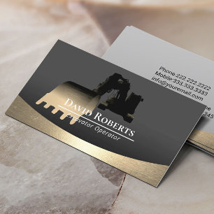 Professionele Plant van de graafmachine Visitekaartje