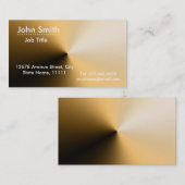 Professionele platte goudbruine radiale metalen lo visitekaartje (Voorkant / Achterkant)