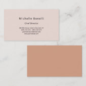 Professionele platte, moderne, minimalistische pas visitekaartje (Voorkant / Achterkant)