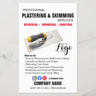 Professionele Pleister- en Afwerkservices – Flyer