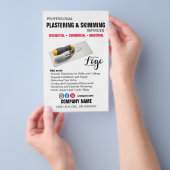 Professionele Pleister- en Afwerkservices – Flyer (Hand)