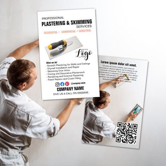 Professionele Pleister- en Afwerkservices – Flyer