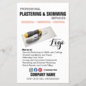 Professionele Pleister- en Afwerkservices – Flyer (Voorkant)