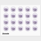 Professionele pleisters - Macaroon Paars Ronde Sticker (Vel)