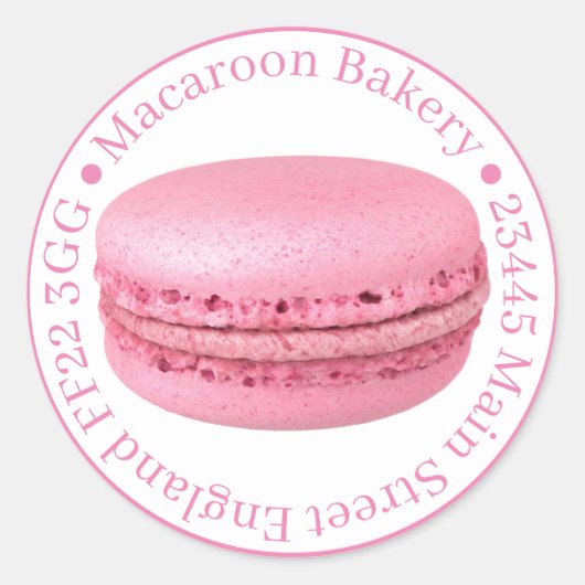 Professionele pleisters voor pleisters - Macaroon  Ronde Sticker (Voorkant)