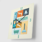 Professionele plug-in vierkante klok (Hoek)