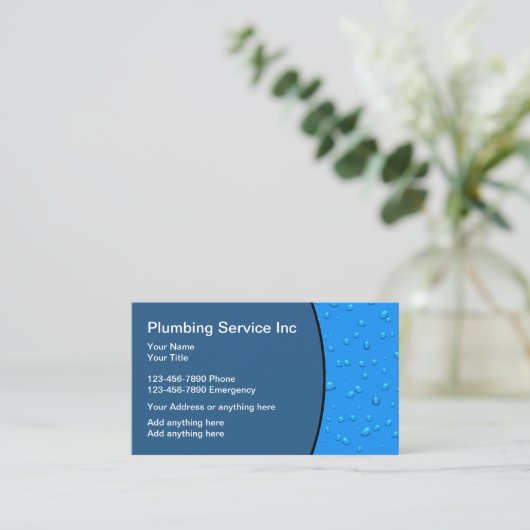 Professionele plug-in visitekaartje (Staand voorkant)