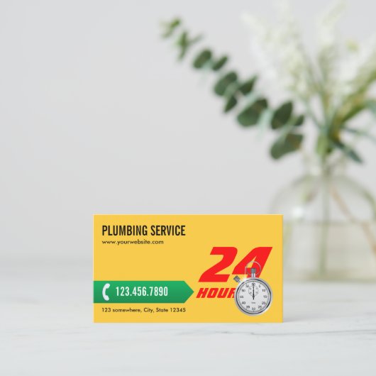 Professionele plug-in visitekaartje (Staand voorkant)