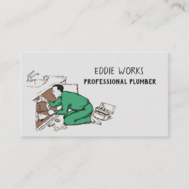 Professionele Plumber-werkprintkabel Visitekaartje