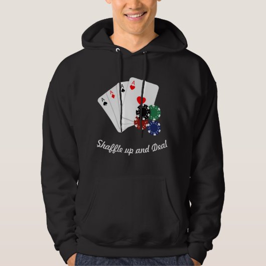 Professionele Poker Speler Dream Aces Hoodie (Voorkant)