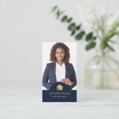 Professionele Portret Makelaar Realtor QR Visitekaartje (Staand voorkant)