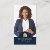 Professionele Portret Makelaar Realtor QR Visitekaartje (Voorkant)