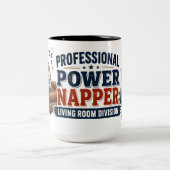 Professionele Powernapper Funny Dad Mok (Center)