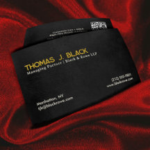 Professionele Premium Goud Zwart leer Modern QR