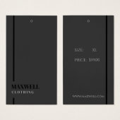 Professionele premium kleding merk hangen Labels Visitekaartje (Voorkant /achterkant)