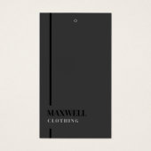 Professionele premium kleding merk hangen Labels Visitekaartje (Voorkant)