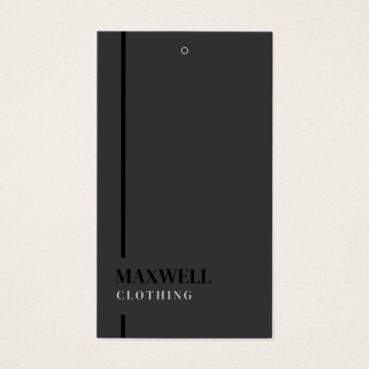 Professionele premium kleding merk hangen Labels Visitekaartje (Voorkant)