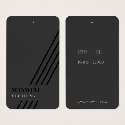 Professionele premium kleding merk hangen Labels Visitekaartje (Voorkant /achterkant)