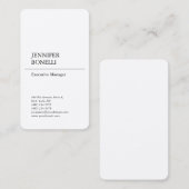 Professionele Premium Silk Plain Moderne Minimale Visitekaartje (Voorkant / Achterkant)