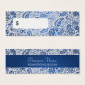 Professionele prijs Label Mode Paisley Blue Mini Visitekaartjes (Voorkant /achterkant)