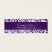 Professionele Prijs Label Mode Paisley Paarse Mini Visitekaartjes (Achterkant)