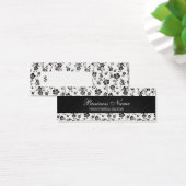 Professionele prijs Label Salon Floral Black Mini Visitekaartjes (Bureau)