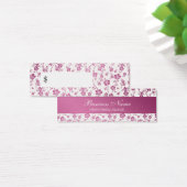 Professionele prijs Label Salon Floral Pink Mini Visitekaartjes (Bureau)