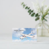 Professionele prive-piloot, aangepaste luchtvaart  visitekaartje (Staand voorkant)