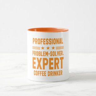 Professionele probleemoplosser. Expert koffiedrink Mok