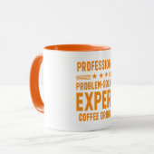Professionele probleemoplosser. Expert koffiedrink Mok (Voorkant links)