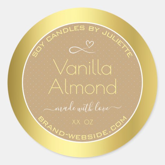 Professionele Product Verpakking Etiketten Goud Be (Voorkant)