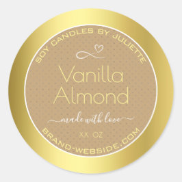 Professionele Product Verpakking Etiketten Goud Be