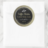 Professionele Product Verpakking Koffiebonen Etike Ronde Sticker (Tas)
