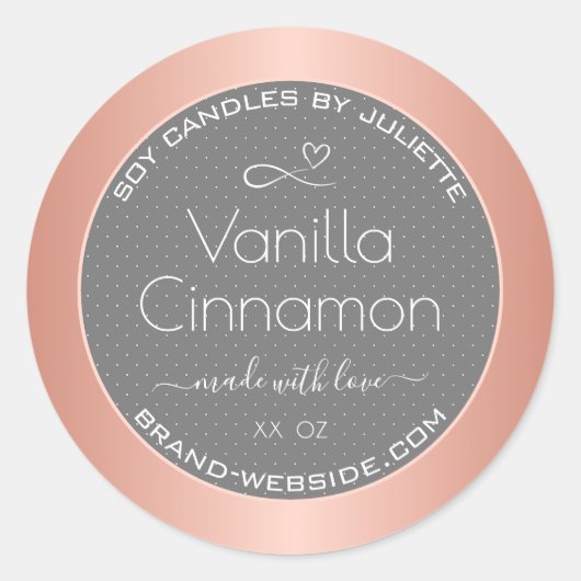 Professionele Product Verpakkingsetiketten Roos Go Ronde Sticker (Voorkant)