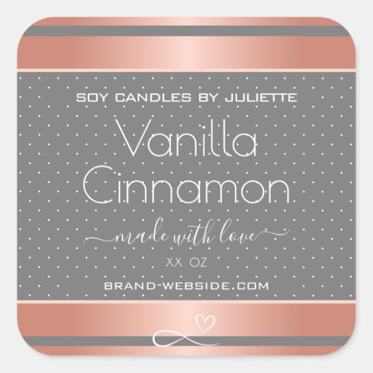 Professionele Product Verpakkingsetiketten Roos Go Vierkante Sticker (Voorkant)