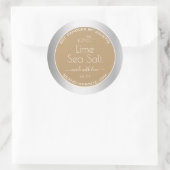 Professionele Product Verpakkingsetiketten Zilver  Ronde Sticker (Tas)