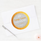Professionele productverpakkingslabels Sinaasappel Ronde Sticker (Envelop)