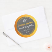 Professionele productverpakkingslabels Sinaasappel Ronde Sticker (Envelop)