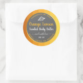 Professionele productverpakkingslabels Sinaasappel Ronde Sticker (Tas)