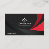 Professionele professionele moderne zwarte Premium Visitekaartje (Voorkant)