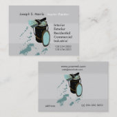 Professionele promotiehuisschilderpenseel visitekaartje (Voorkant / Achterkant)