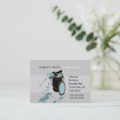 Professionele promotiehuisschilderpenseel visitekaartje (Staand voorkant)