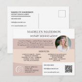 Professionele promoties voor de marketing van noti briefkaart (Voorkant / Achterkant)