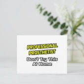 Professionele prothetist .. grap briefkaart (Staand voorkant)