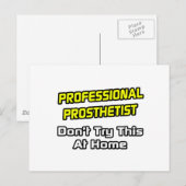 Professionele prothetist .. grap briefkaart (Voorkant / Achterkant)
