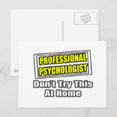 Professionele psycholoog...grap briefkaart (Voorkant / Achterkant)
