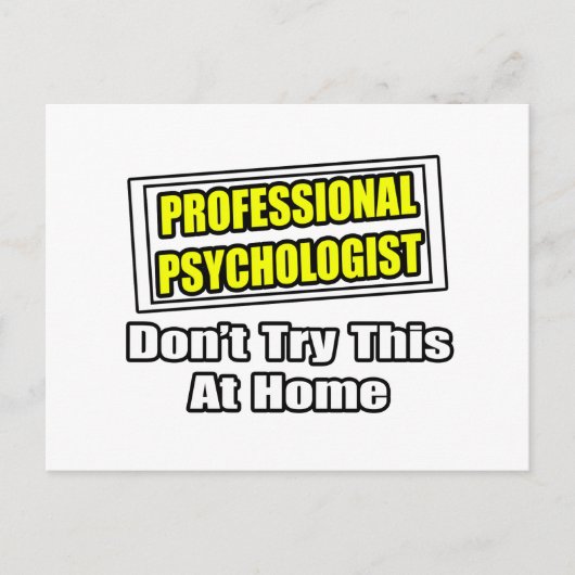 Professionele psycholoog...grap briefkaart (Voorkant)