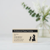 Professionele puppytraining visitekaartje (Staand voorkant)